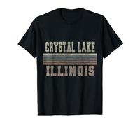 Rétro Crystal Lake Illinois T-Shirt Graphique avec Valeur