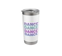 Retro Dance I Love Dancing Dancer Teen Étudiant Danse Professeur Gobelet isotherme en acier inoxydable double paroi