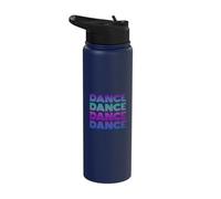 Retro Dance I Love Dancing Dancer Teen Étudiant Danse Professeur Stainless Steel Insulated Water Bottle