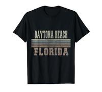 Retro Daytona Beach, Floride T-Shirt Graphique avec Valeur, Homme, Noir, S