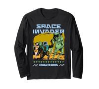 Rétro de Science-Fiction Space Invader Struggle for Survival Manche Longue