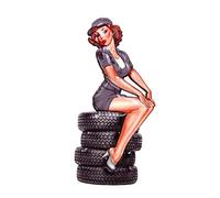 Rétro Décoration Murale métallique Pin'Up