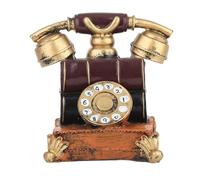 Retro Decorative Phone Model, Vintage Telephone Decor, Authentic Mid - Century Replica with Rotary Dial Detailing, Resin Crafted Non - Functional Prop for Home Bar Cafe Film Set De