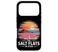 Retro Desert Sunset Vintage Sci-FI Landscape Utah Salt Flats Coque pour iPhone 17 Pro