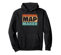Retro Dessin Cartographie - Géographie Vintage Cartographe Sweat à Capuche