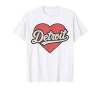 Rétro Detroit Heart City Pride Throwback T-Shirt