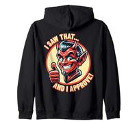 Retro Devil Approuve - Thumbs Up Sweat à Capuche