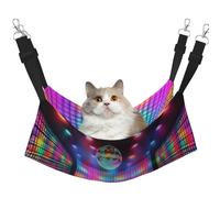 Retro Disco Dance Floor Printed Pet Hamac - Hamac de couchage pour chats, lapins, furets, chiots, petits animaux