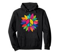 Rétro Disco Peace Tournesol Groovy Hippie années 60 70 Filles Sweat à Capuche