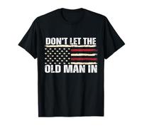 Retro Don't let the old man in vintage American Flag T-Shirt