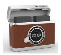 Retro double chargeur USB-C avec boîtier de rangement pour Fuji NP-W126/NP-W126S