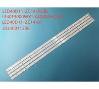 Rétro-éclairage LED tv JVC LED tv40D11-ZC14-03 (A) LT-40E71, 1 ensemble = 4 pièces, 11 lampes, 30340011206 (B) Nipseyteko