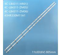 Rétro-éclairage LED tv pour Thomson 43 ""TV 43ud6426 TCL L43P8US L43S6400 43A260 43V2 4C-LB4311-ZM06J ZM08J HR01J 43HR330M11A1 GIC43LB32 4PCS 2TV Nipseyteko