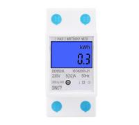 Rétro-éclairé monophasé deux fils LCD affichage numérique wattmètre consommation d'énergie compteur d'énergie kWh AC 230V 50Hz 110V 60Hz Rail Din