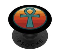 Rétro Egypte Ankh Symbole Ancienne Mythologie égyptienne PopSockets PopGrip Adhésif