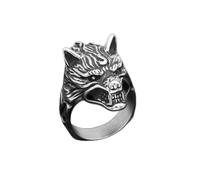 Rétro en acier inoxydable odin norraire viking amulet rune index ring fashion nordic hammer giant wolf anneaux punk bijoux cadeau