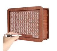 rétro en Bois | en Forme de Coffre-Fort avec Compteur pour économiser de l'argent