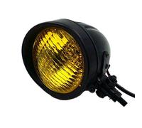 Rétro en métal 60 W/55 W pour moto Bullet Head Light Lampe Phare pour Cruiser Chopper Cafe Racer Bobber