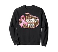 Rétro : en Octobre, Nous portons Un léopard Rose, Une Citrouille, Un Cancer du Sein Sweatshirt