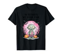 Rétro en Octobre, Nous portons Une Campagne de Sensibilisation au Cancer du Sein avec Un Zombie Rose T-Shirt