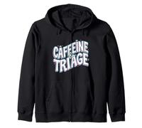 Retro ER Nurse Caffeine & Triage Medical Sweat à Capuche