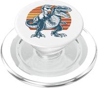 Rétro Esthétique Licorne équitation T-Rex Dinosaure Drôle PopSockets PopGrip pour MagSafe