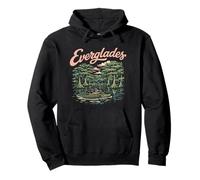 Retro Everglades National Park Gator Vintage 80s Florida Sweat à Capuche