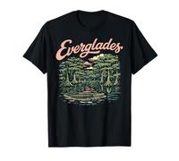 Retro Everglades National Park Gator Vintage 80s Florida T-Shirt
