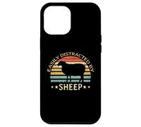 Retro Farmer Funny Sheep Lover Facilement distrait par Les Moutons Coque pour iPhone 12 Pro Max
