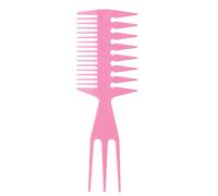 Rétro Femmes Hommes Huile Pour Tête Styling Brosse à Cheveux Double Face Large Dents Peigne à Cheveux Pick Fish Bone Forme Fourchette Salon Coiffure Outil