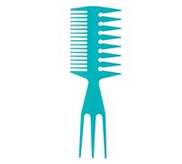 Rétro Femmes Hommes Huile Pour Tête Styling Brosse à Cheveux Double Face Large Dents Peigne à Cheveux Pick Fish Bone Forme Fourchette Salon Coiffure Outil