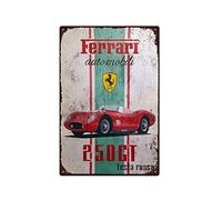 Retro Ferrari - Mini Plaque Murale Métal - Plaques en étain Poster Métal Cadeau 200mm x 300mm ， Une œuvre d'art précieuse, vous le méritez