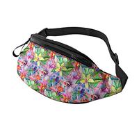 Retro Flamingo Bird Fanny Pack pour Hommes Femmes Réglable Ceinture Taille Pack Sac De Mode Hip Bum Sacs pour Courir en Plein Air Entraînement Voyage Randonnée
