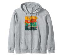 Retro Floral Groovy OLIVIA Nom personnalisé Sweat à Capuche