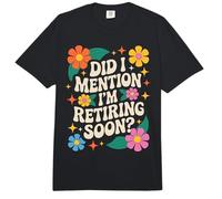 Rétro Floral Retraite Bientôt Dire Comfort Colors Adult Heavyweight T-Shirt