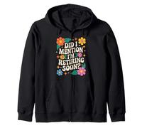 Rétro Floral Retraite Bientôt Dire Sweat à Capuche