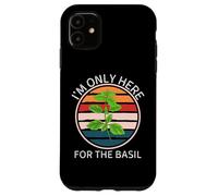 Retro Food Lover I'm Only Here for The Basilic Coque pour iPhone 11