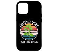 Retro Food Lover I'm Only Here for The Basilic Coque pour iPhone 12/12 Pro