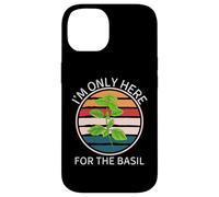 Retro Food Lover I'm Only Here for The Basilic Coque pour iPhone 14