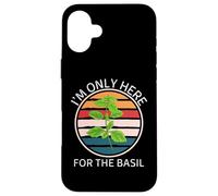 Retro Food Lover I'm Only Here for The Basilic Coque pour iPhone 16 Plus