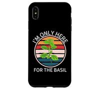 Retro Food Lover I'm Only Here for The Basilic Coque pour iPhone XS Max