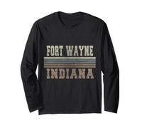 Rétro Fort Wayne Indiana Manche Longue