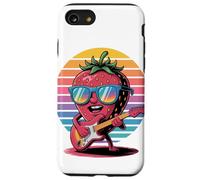 Rétro Fraise Guitariste Fraises Guitare Coque pour iPhone SE (2020) / 7/8