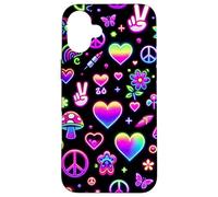 Retro Free Spirit Harmony - Classic Flower Child Hippie Art Coque pour iPhone 16 Plus