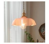 Retro French Brass Pendant Lighting Modern Creative Glass Chandelier Romantic Balcony Bedside Lamp Home Decor for Dining Living Room Bedroom