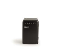 CREATE / RÉTRO FRIGO 83.5 ARGENT/Réfrigérateur noir avec poignée marbre / 98W, basse consommation, 2 étagères, régulateur de température, porte-bouteilles, 56x54x84cm.