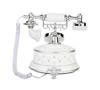 Rétro FSK/DTMF Téléphone Fixe en métal avec Affichage du Temps pour décoration de Table