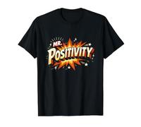 Retro Fun Mr. Positivity Funny Inspiring Human Great Day T-Shirt Graphique avec Valeur