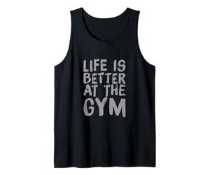 Rétro Funny Gym Blagues Gym Citations Life is Better at The Gym Débardeur
