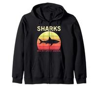 Retro Funny Ocean Shark Lovers Sharks are My Spirit Animal Sweat à Capuche